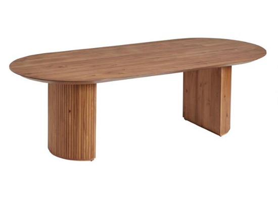 Crate & Barrel Panos Dining Table Dupe - The Daily Dupe
